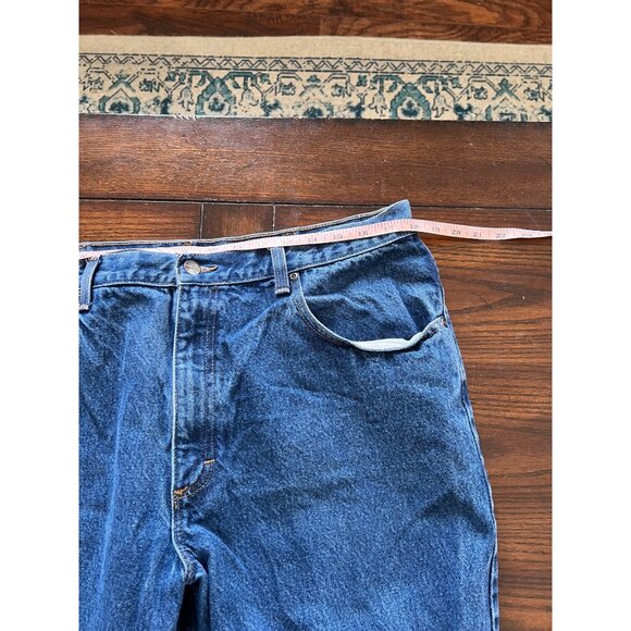 L.L. Bean Relaxed Fit Jeans Medium Wash 38 X 34 Men's Denim Straight Leg Dad - Picture 6 of 8